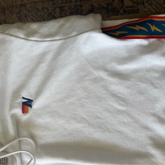 Aviator Nation White Cropped Hoodie size XS - Picture 5 of 7